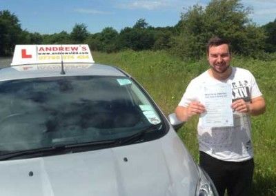 Neil from Llandudno Junction passed driving test today