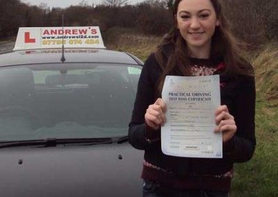 driving test photo of Bethan