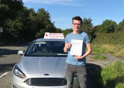 Harry driving test passed in North Wales