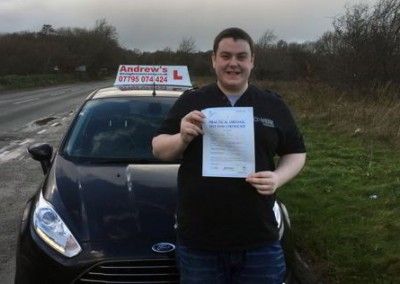 Driving lessons in Llandudno and deganwy then passed test in Bangor North Wales
