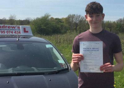 Josh from Conwy after passing in Bangor North Wales