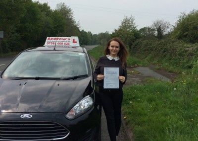 Rhos on Sea Lilly with driving test pass