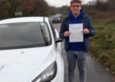 Kieran from North Wales driving test picture
