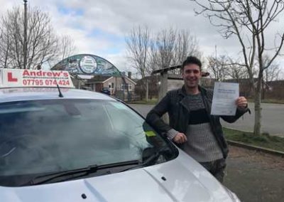Jack passed extended driving test in Rhyl