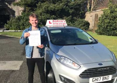 James driving test photo