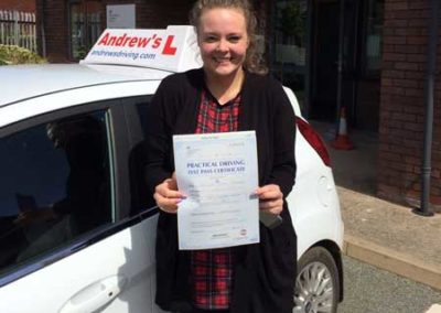 Rebecca at Rhyl Driving test centre
