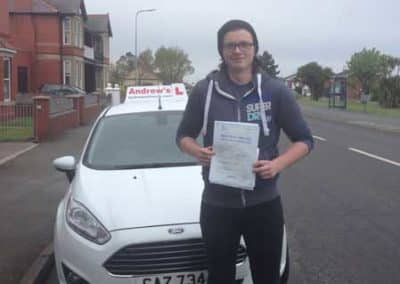 Stephen in Rhyl with driving test certificate