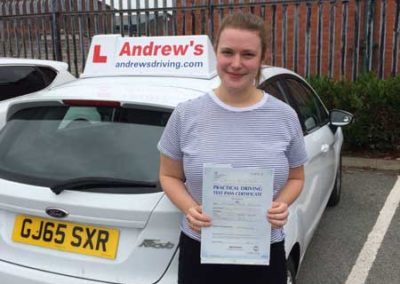 Alex pased driving test first time