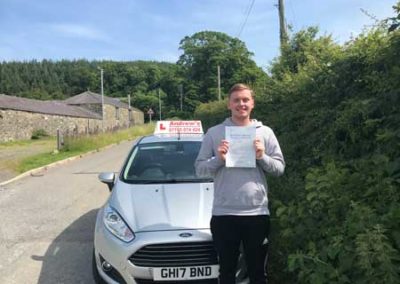 Liam driving test passed
