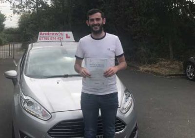 Shaun passed in Rhyl driving test centre