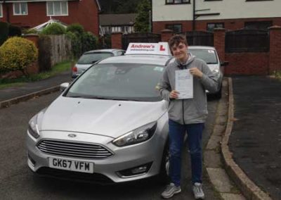 Joe with his driving test car