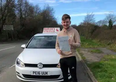 Keating at Bangor driving test centre.