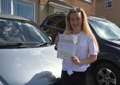 Phoebe passed first time
