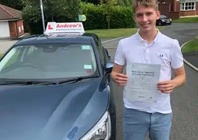 Ben after driving test