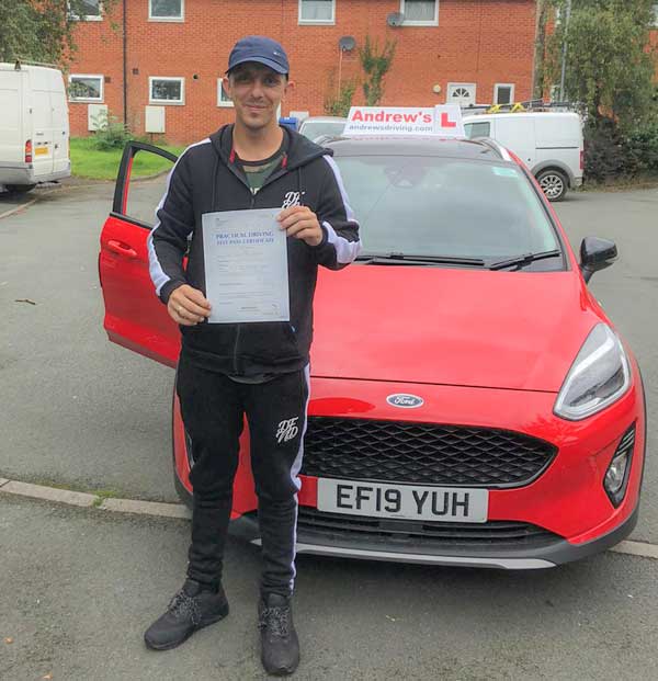 Jamie passed first time in Rhyl