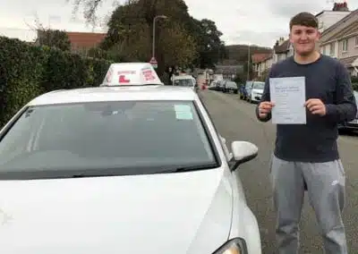 Jasper after his driving lessons