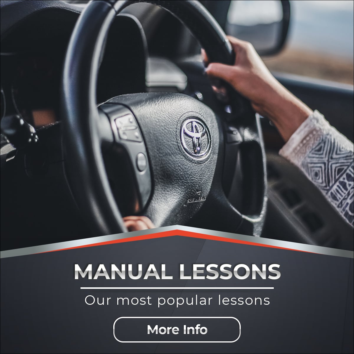 Manual Driving Lesson Banner