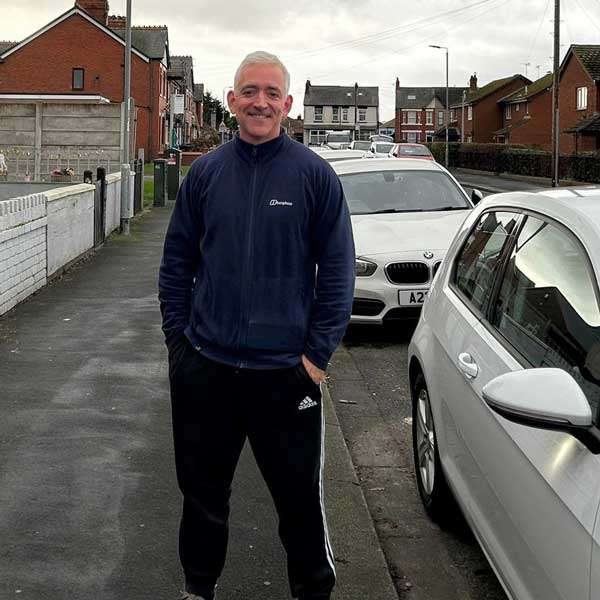 A newly qualified driving instructor at Rhyl Test Centre