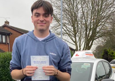 A driving test pass in Wrexham