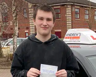 A pupil from Mold at Chester Driving Test Centre