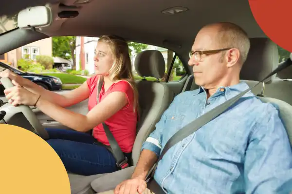 A young learner Driving with Parents 