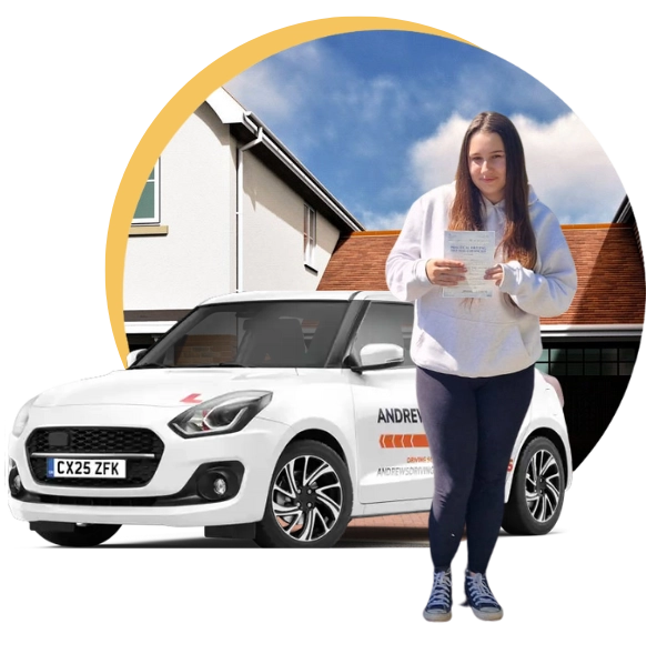 Holding a driving test pass certificate in Caernarfon