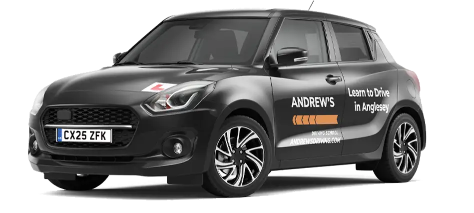 Black Driving School car for Anglesey