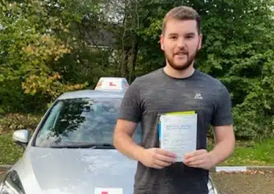 A young man passed after Driving Lessons in Wrexham