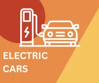 Electric car and charger graphic