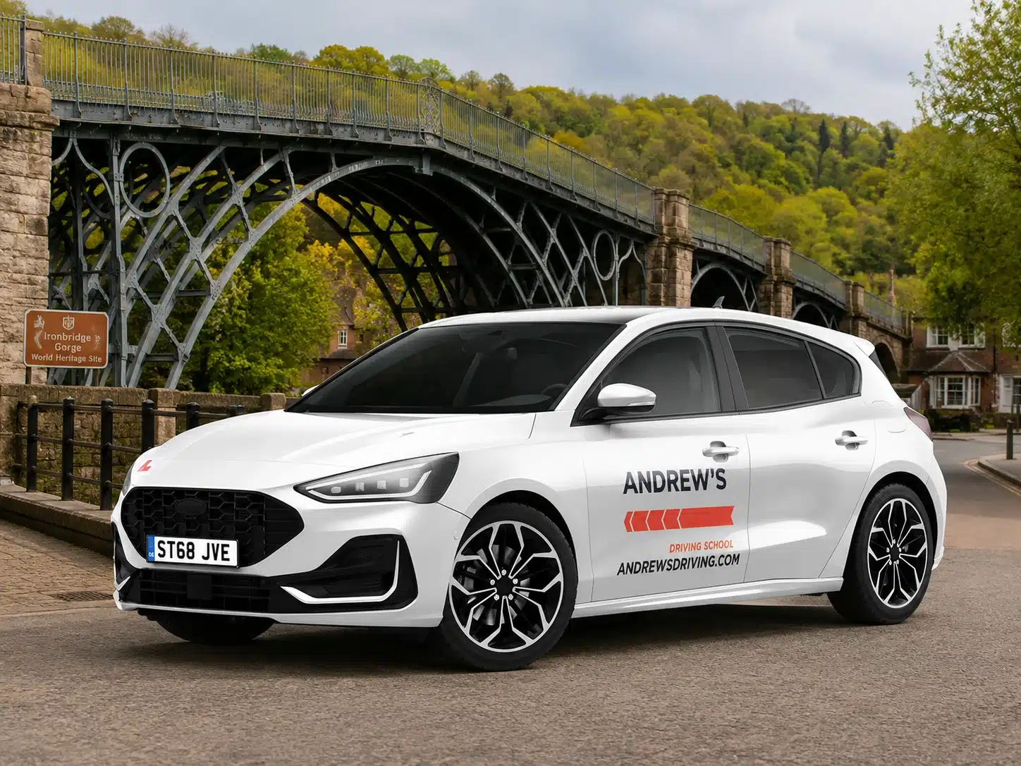 Andrew's Driving School car used for driving lessons in Ironbridge Telford