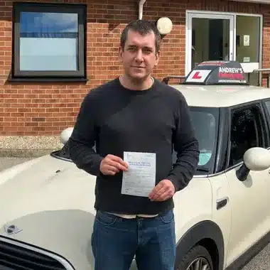 John with Automatic mini by  Barnsley Driving Test Centre