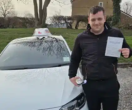 Tom passed in Barnsley Driving Test Centre