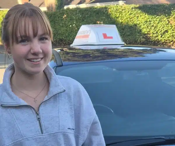 Libby at Wrexham Driving Test Centre