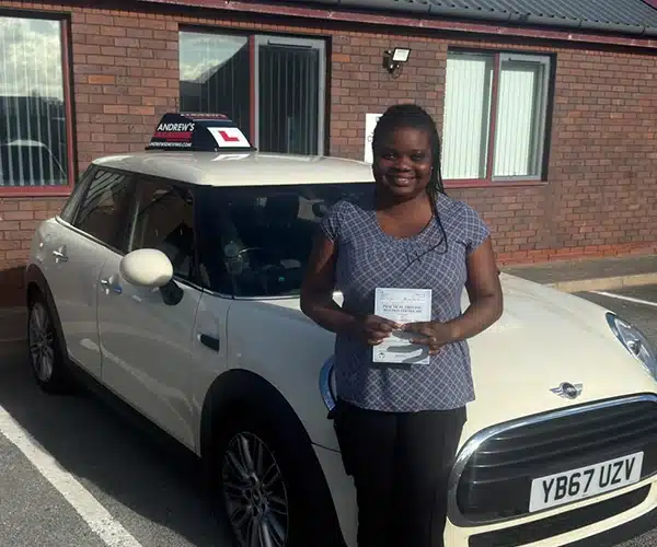Libby at Wrexham Driving Test Centre