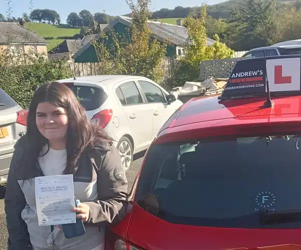 Sophie Jones at Bala Driving Test Centre